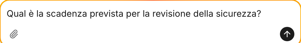 Area di composizione dell'app desktop Lutin contenente una domanda su un PDF